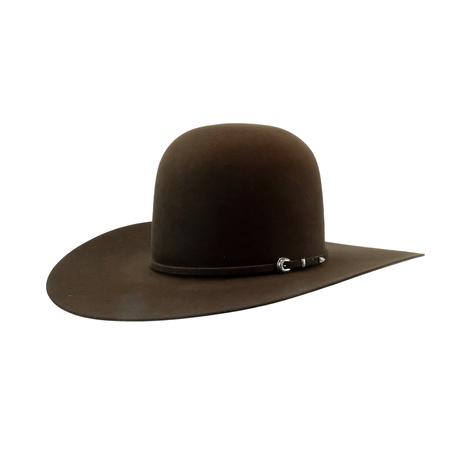 Rodeo King 7X Whiskey 4.25" Brim Open Crown Felt Cowboy Hat